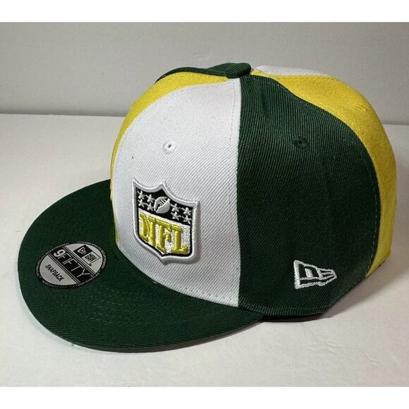 New Era Green Bay Packers NFL 9FIFTY Snapback Cap Hat NWT Flat Brim Football - Picture 3 of 7